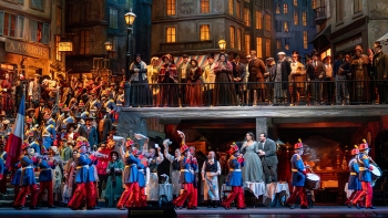 Imagem de La Bohème de Puccini, na abertura da temporada do Met