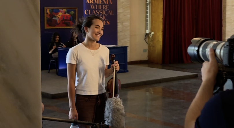 O primeiro ensaio com orquestra