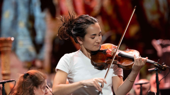 O primeiro ensaio com orquestra