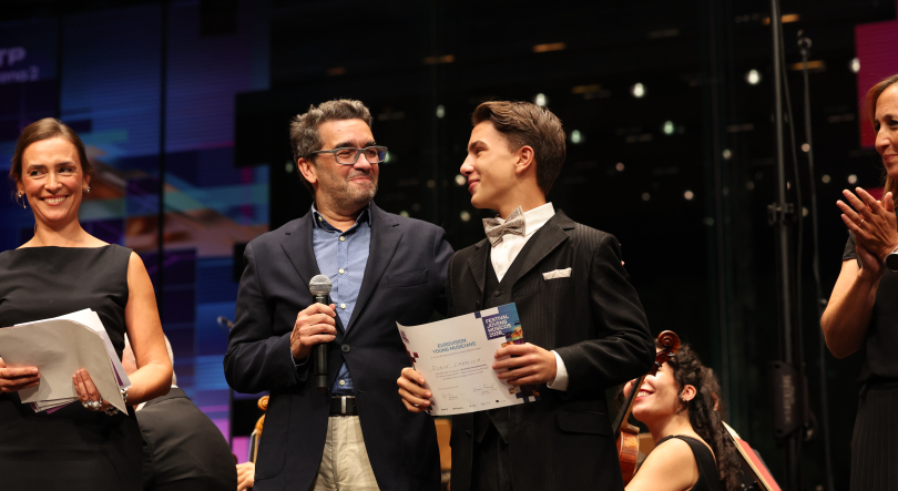Dinis Cabrita, flautista, no Eurovision Young Musicians 2026, na Letónia